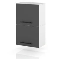 szafka kuchenna wisząca klapowa modułowa z uchwytami 40cm spremium szary