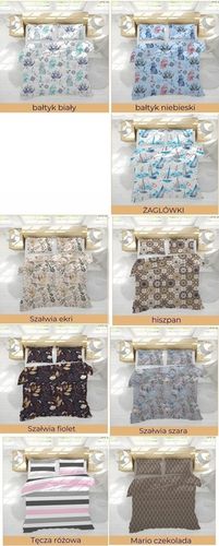 Komplet pościeli 140x200 gruba Polska bawełna 100% dużo wzorów - na Arena.pl