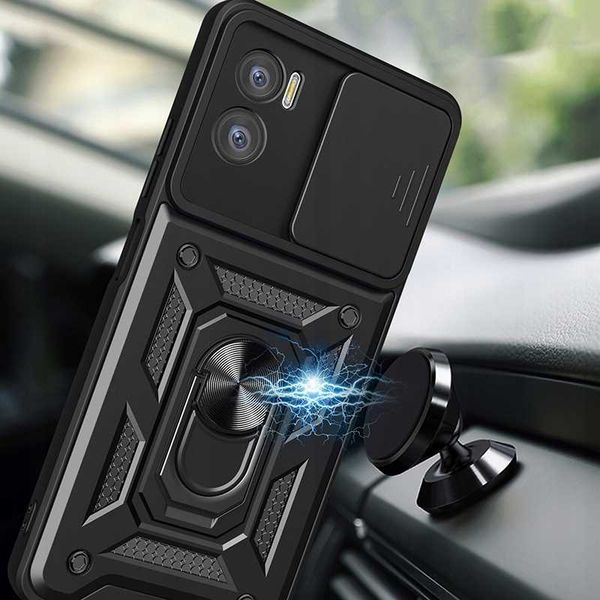 Spacecase Camring Moto E22 Black zdjęcie 5