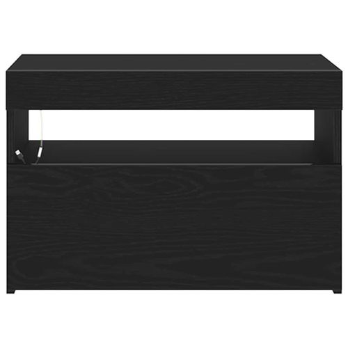 Szafka Nocna Czarny dąb 60 x 35 x 40 cm Materiał drewnopochodny na Arena.pl