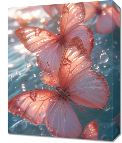 Obraz 40x50cm Świetliste Motyle zdjęcie 1