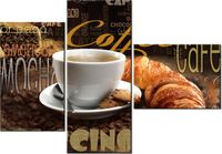 100CM 80 OBRAZ 3 ELEM PORANNA KAWA ŚCIENNY