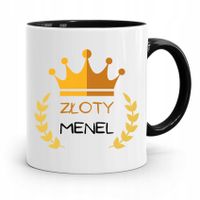 Dla Alkoholika Pijaka Kubek Czarny Na Prezent Z Nadrukiem Ze Zdjęciem