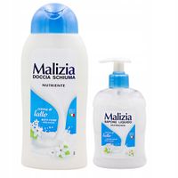 Malizia Włoskie Mydło W Płynie O Mlecznym Zapachu + Malizia Kremowy Żel Pod