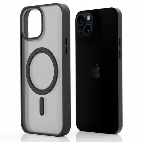 Etui Do Apple iPhone 15 (Magsafe, Czarne Matowe, Wzmacniane) +Szkło 9H 2,5D na Arena.pl