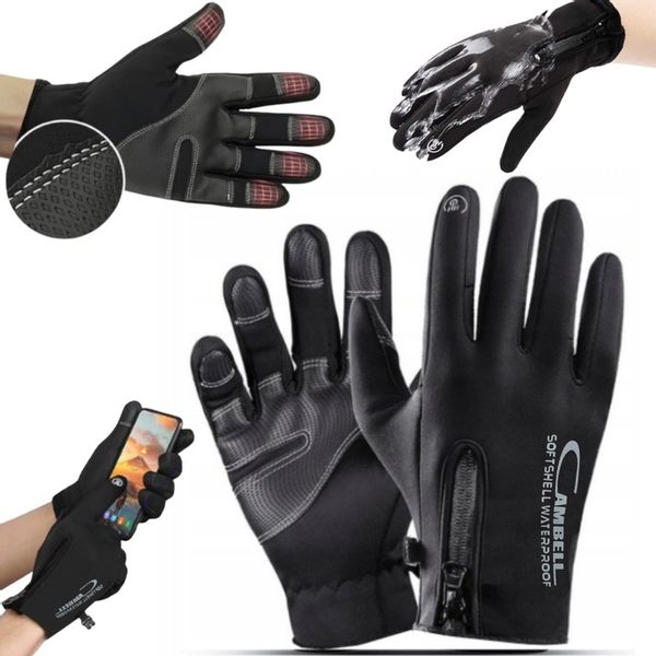 Rękawice Softshell Dotyk Narty Biegowe Rower XXL zdjęcie 8