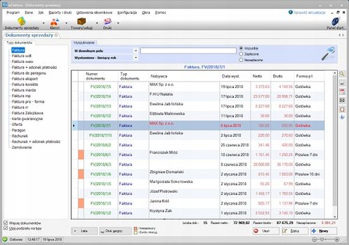 mFaktura Standard - program do faktur, fakturowania, licencja wieczysta na Arena.pl