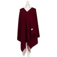 bordowy szalik na zimę z ciepłej tkaniny - peterson