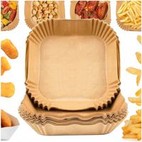 Wkłady do Air Fryera Frytkownicy Beztłuszczowej Tacki 100szt. Fryer Papier
