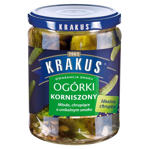 Krakus Ogórki korniszony 500 g zdjęcie 1