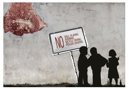 Fototapeta - NO ball playing... 400x280 na Arena.pl
