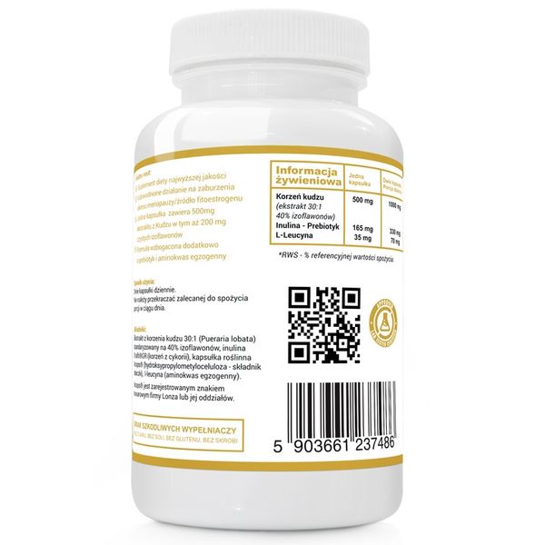 KUDZU ROOT Extract 500mg 40% isoflavones WEGE 120k zdjęcie 2