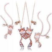 NASZYJNIK BFF PRZYJAŹNI NA MAGNES DLA PRZYJACIÓŁKI LIS PREZENT LISY