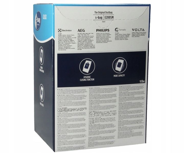 Worki S-bag E200M do Classic Silence 15 szt. zdjęcie 12