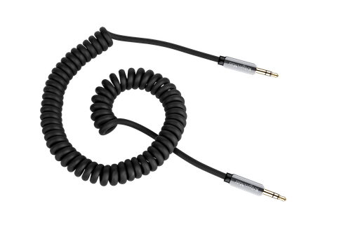 Kabel mini Jack 3,5mm AUX 1,5m KrugerMatz spirala na Arena.pl