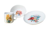 ZESTAW PORCELANOWY DLA DZIECKA CHODZIEŻ ATELIER SUNNY W023 X 3 EL.