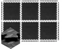 MATA PUZZLE PODŁOGA POD SPRZĘT NA SIŁOWNIE DO ĆWICZEŃ GUMOWA GRUBA 6 SZT