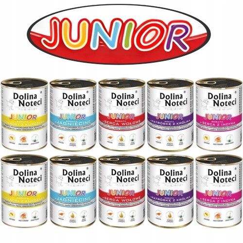 Dolina Noteci Premium JUNIOR Mix Smaków 10x400g na Arena.pl