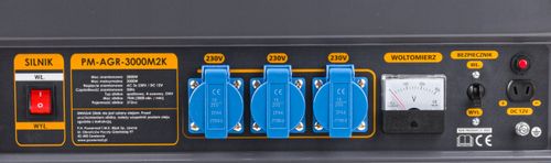 Agregat PRĄDOTWÓRCZY Generator 3000W 230V Koła AVR PM-AGR-3000M2K na Arena.pl