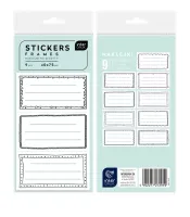 Naklejki Na Zeszyty. Ramki, 9 Sztuk