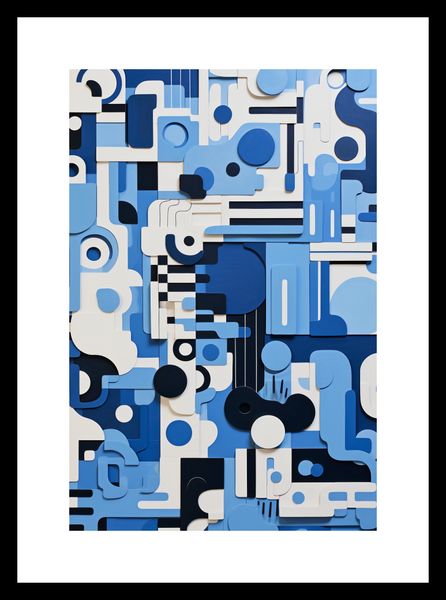 Plakat 20x30cm Niebieski Labirynt zdjęcie 3