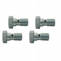 4x Śruba drożna - przelewowa - banjo - do oczek M10x1,25 - ocynk; SR-13