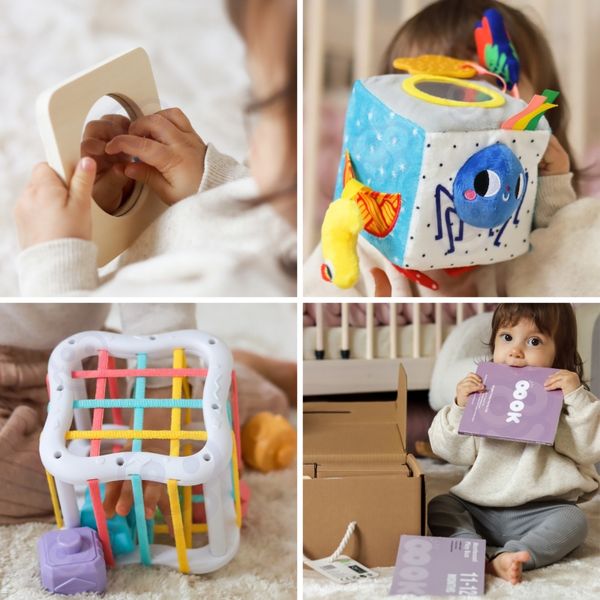 TOOKY TOY Box Pudełko XXL Montessori Edukacyjne 5w1 Sensoryczne 11-12 Mies zdjęcie 12