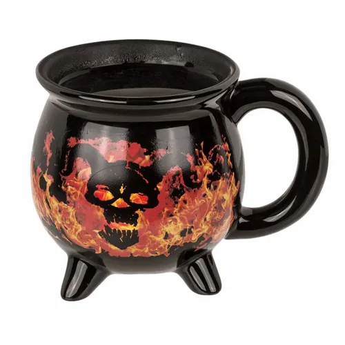 Kubek Kocioł Czarownicy - Czaszka w Płomieniach na Arena.pl