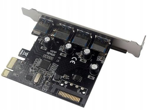 Kontroler Adapter Karta PCI-E 1x na 4x USB 3.0 na Arena.pl