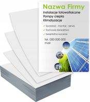Ulotki A4 reklamowe INSTALACJE FOTOWOLTAICZNE GOTOWY PROJEKT GRATIS 100 szt