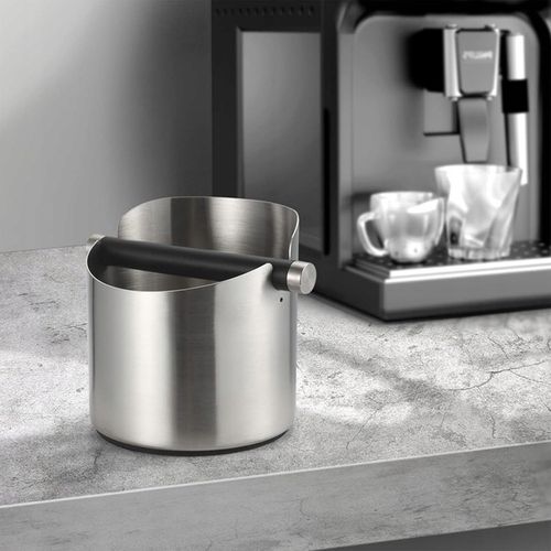 POJEMNIK DO ESPRESSO ZE METAL DRĄŻKIEM POJEMNIK NA FUSY DO SITKA, KNOCK BOX na Arena.pl