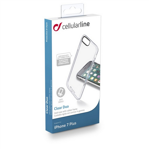 CELLULAR LINE Clear Duo Etui iPhone 7 Plus transparentne na Arena.pl