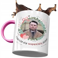 Kubek Różowy Sławomir Mentzen Xd Na Prezent Z Nadrukiem Ze Zdjęciem