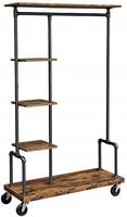 Mobilny wieszak na ubrania industrialny 175cm LOFT