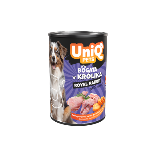 Mokra karma dla psa z królika ROYAL RABBIT 375g UNIQ PETS na Arena.pl