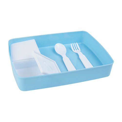 Dziecięce pudełko na lunch do sublimacji - błękitne zdjęcie 2
