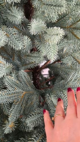 Ekskluzywna Sztuczna Choinka 100% PE 3D ŚWIERK SILVER sky 180 cm LUX na Arena.pl