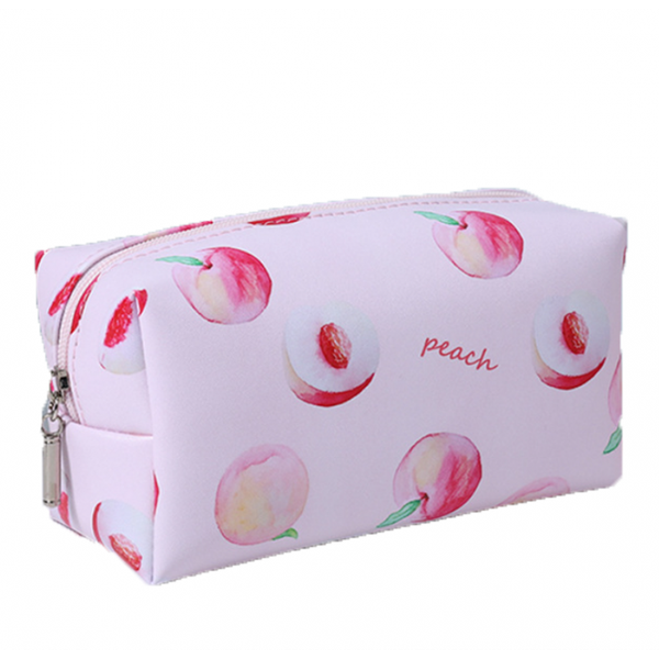 Folding Oblong Cosmetic Bag Peach Ks77 zdjęcie 1
