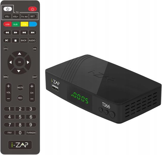 Tuner DVB-T2 I-Zap T366 zdjęcie 1