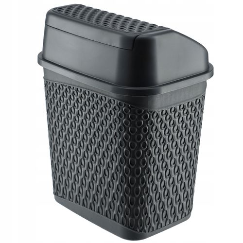 KADAX Kosz Na Śmieci Łazienkowy Szary 6,2L Uchylny Pojemnik na Arena.pl
