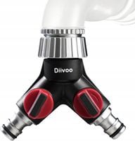 Rozdzielacz do węża ogrodowego 2-drożny z zaworem metalowy Y