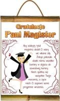 dyplom - gratulacje pani magister