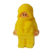 Cukrowy ludzik karate Ninja - figurka na tort - żółty