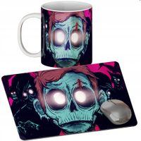 ZESTAW KUBEK + PODKŁADKA - ZOMBIE - PREZENT WIELE WZORÓW + IMIĘ