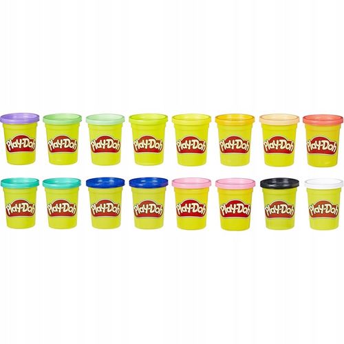 PLAY DOH CIASTOLINA zestaw 16 kolorowych tub 1,81 kg na Arena.pl