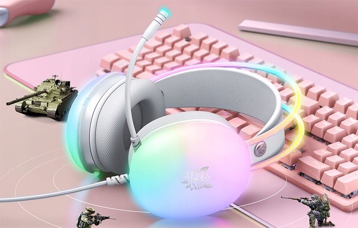 ONIKUMA X25 PRZEWODOWE SŁUCHAWKI GAMINGOWE NAUSZNE RGB Z MIKROFONEM zdjęcie 3