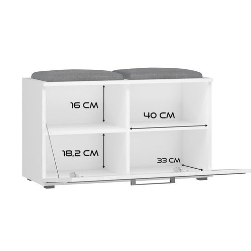 SZAFKA NA BUTY SIEDZISKO SCHOWEK OPAL BIEL MAT na Arena.pl