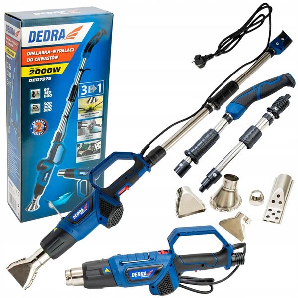 DEDRA OPALARKA PALNIK WYPALARKA DO CHWASTÓW 2000W 3W1 CHWASTOWNIK 3w1 zdjęcie 8