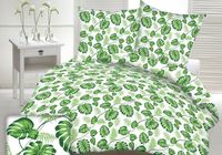 Pościel z kory 200x220 wzór egzotyczne liście