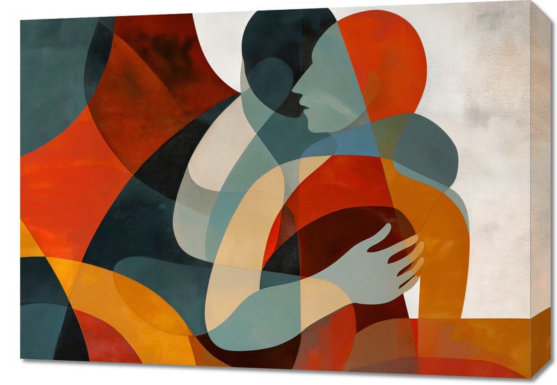 Obraz 70x50cm Objęcia zdjęcie 1